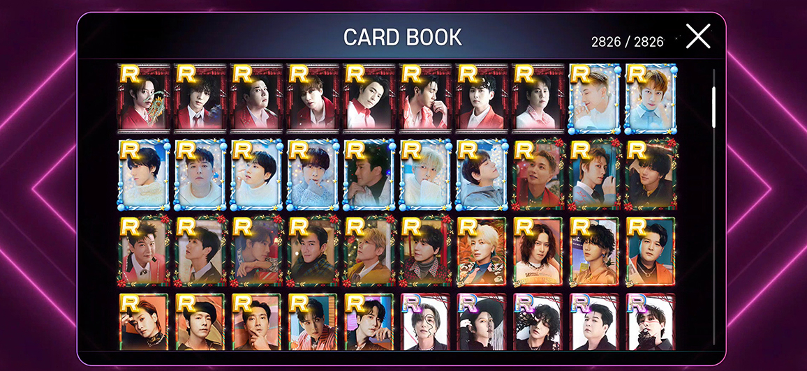 Collect limited themes of your bias artist and complete your collection.